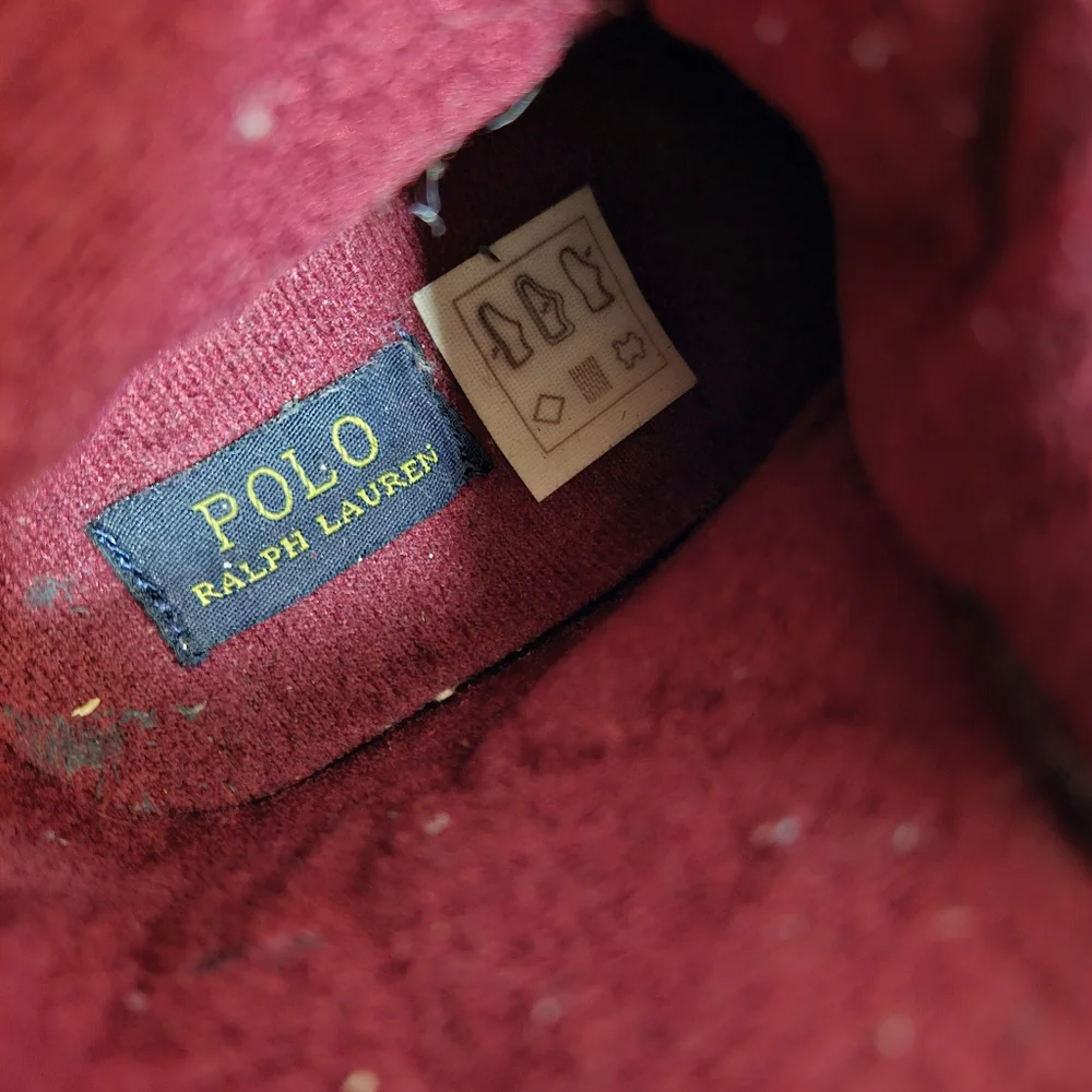 Polo Ralph Lauren Ranger Hi II Boots Boys 9 Leather Moc Toe Oxblood Burgundy